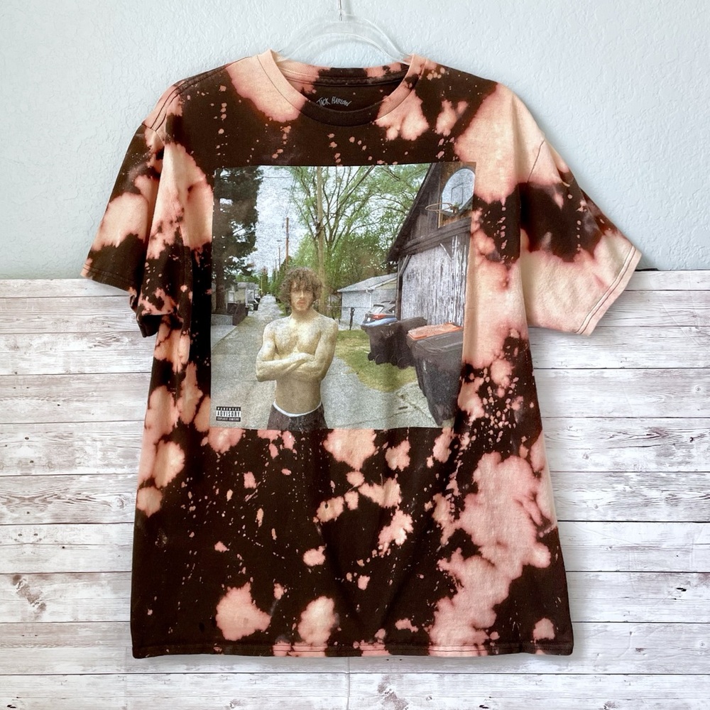 Jack Harlow Bleach Dyed Graphic Short Sleeve Reworked T Shirt